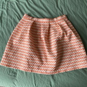 Pinkish/Orange Striped Skirt